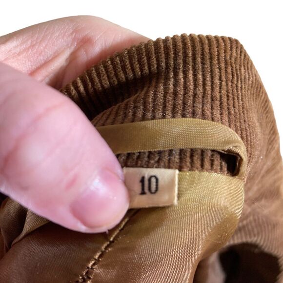 Vintage 80’s Brown Corduroy Blazer Jacket - Picture 5 of 5